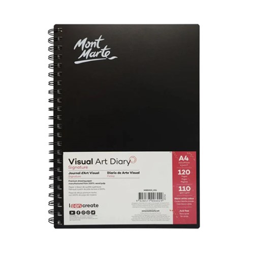 MONT MARTE VISUAL ART DIARY A4 120page